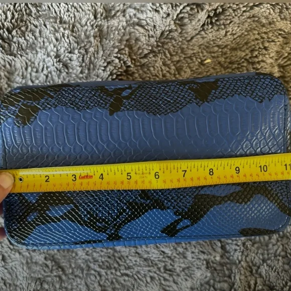 Furla Candy Bag Limited Edition, Blue And Black Snakeskin Print. - Picture 10 of 14